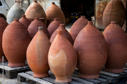 Foto pottery in the store
