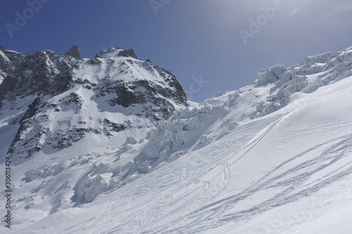 mountains in winter