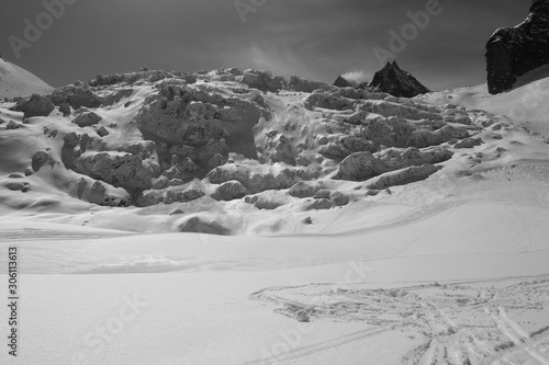 mountains in winter
