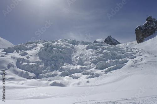 mountains in winter