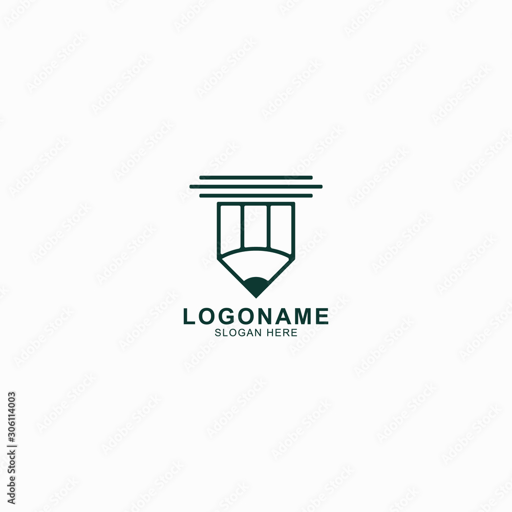 Law firm/pencil logo design for use any purpose Law firm/pencil logo design for use any purpose