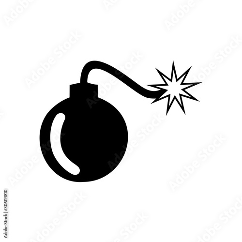 bomb icon vector design symbol