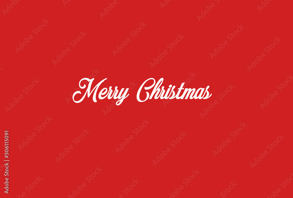 merry christmas text on red background