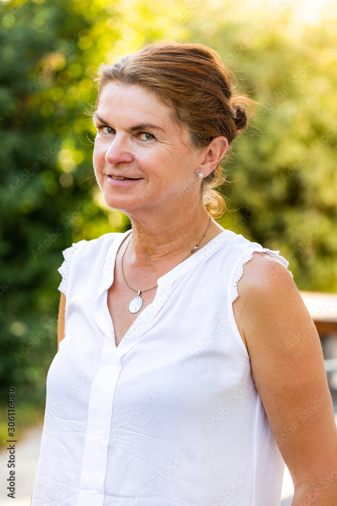 Portrait of a middle-aged woman Portrait of a middle-aged woman
