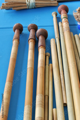 Fotografija Blowpipe weapon or sumpit in local words