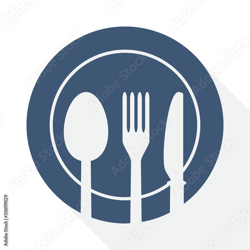 dining vector icon, food, restaurant, kitchen, cutlery concept illustration