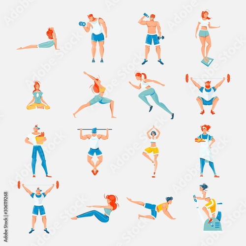 Healthy Lifestyle Icons Set