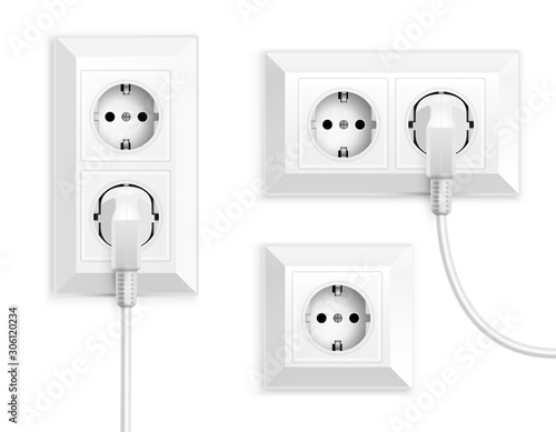 Realistic Power Outlets Set