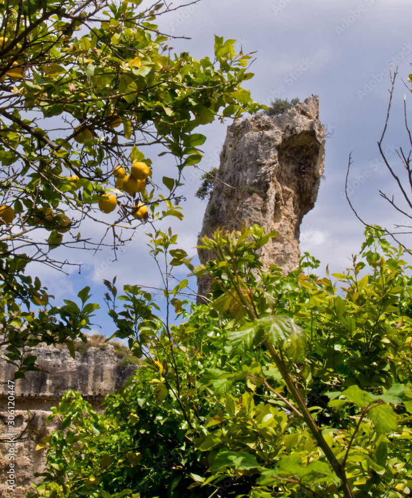 Fototapeta premium Ancient Syracuse (neapolis) gardens