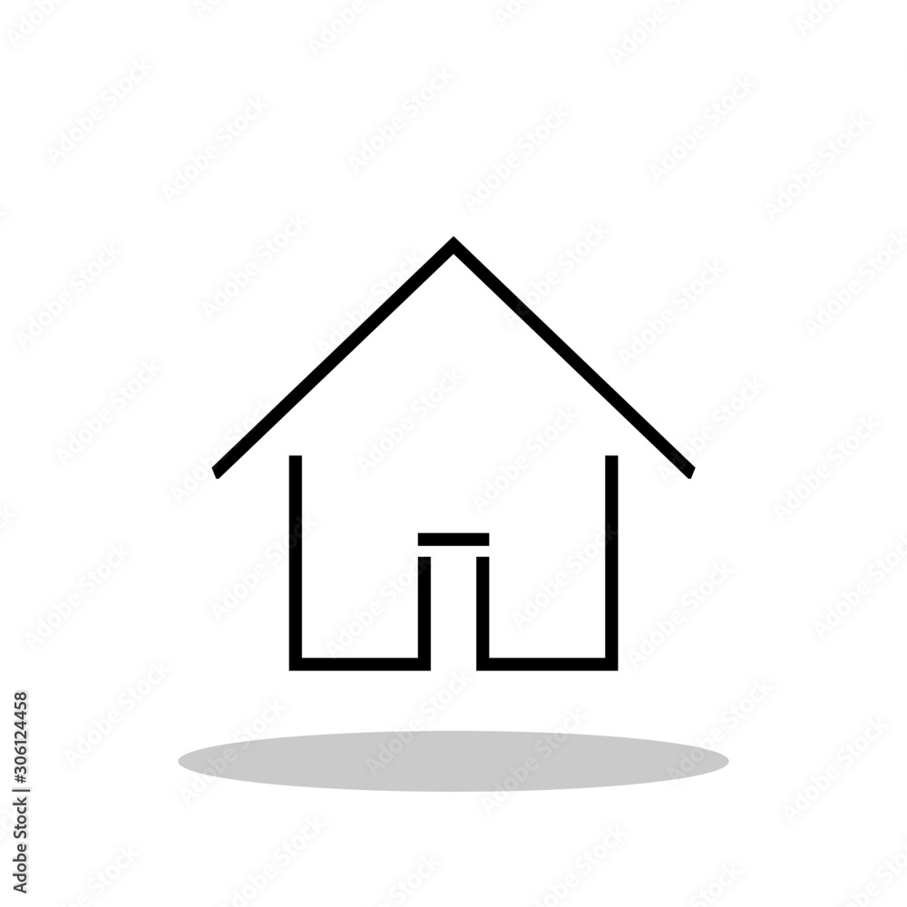 House icon in trendy flat style. Home symbol for your web site design, logo, app, UI Vector EPS 10. House icon in trendy flat style. Home symbol for your web site design, logo, app, UI Vector EPS 10.