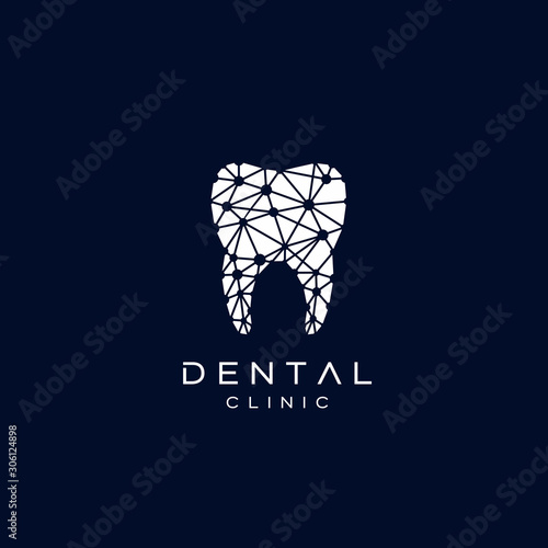 Dental Tech Clinic Logo Design Vector