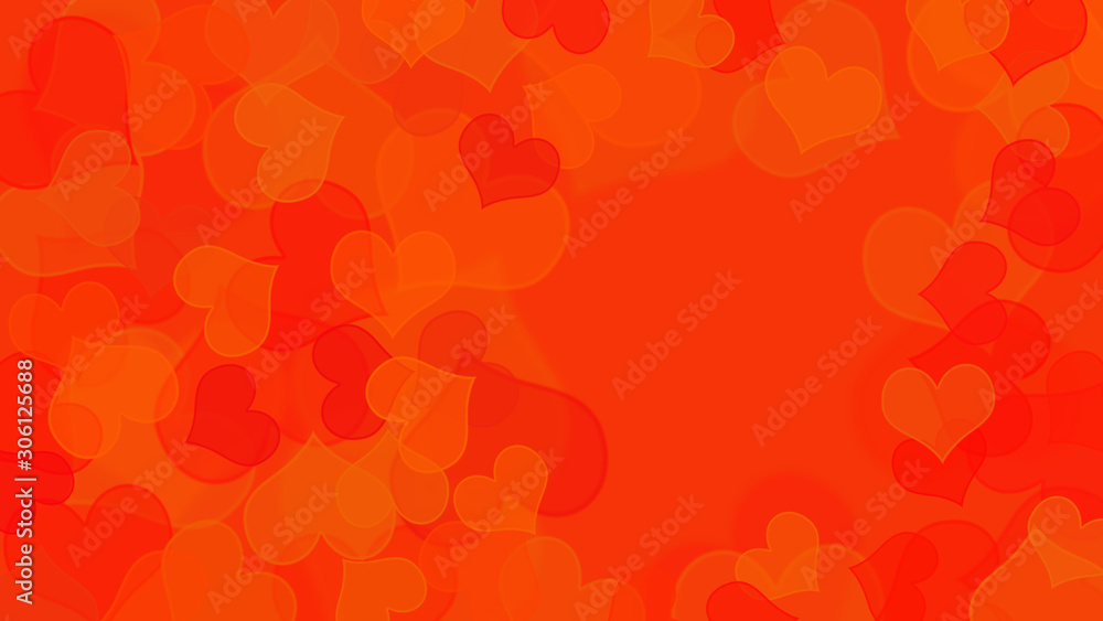 red festive background with hearts with copy space for your text red festive background with hearts with copy space for your text