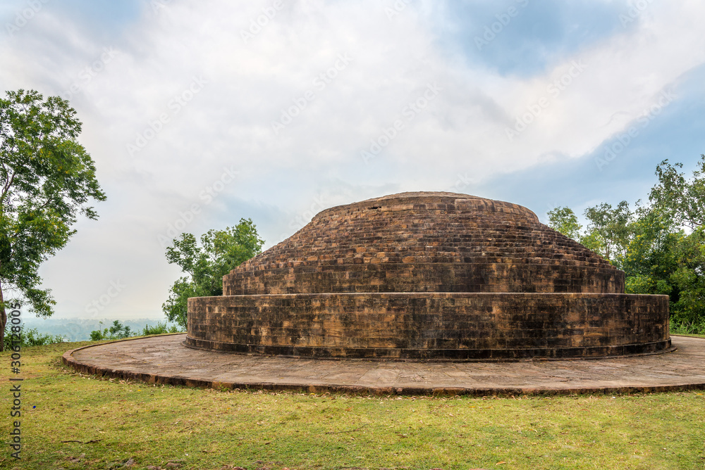 View at the Mahastupa in Lalitgiri Buddhist complex - India,Odisha