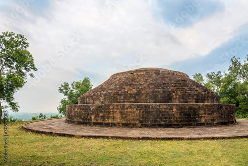 View at the Mahastupa in Lalitgiri Buddhist complex - India,Odisha photo
