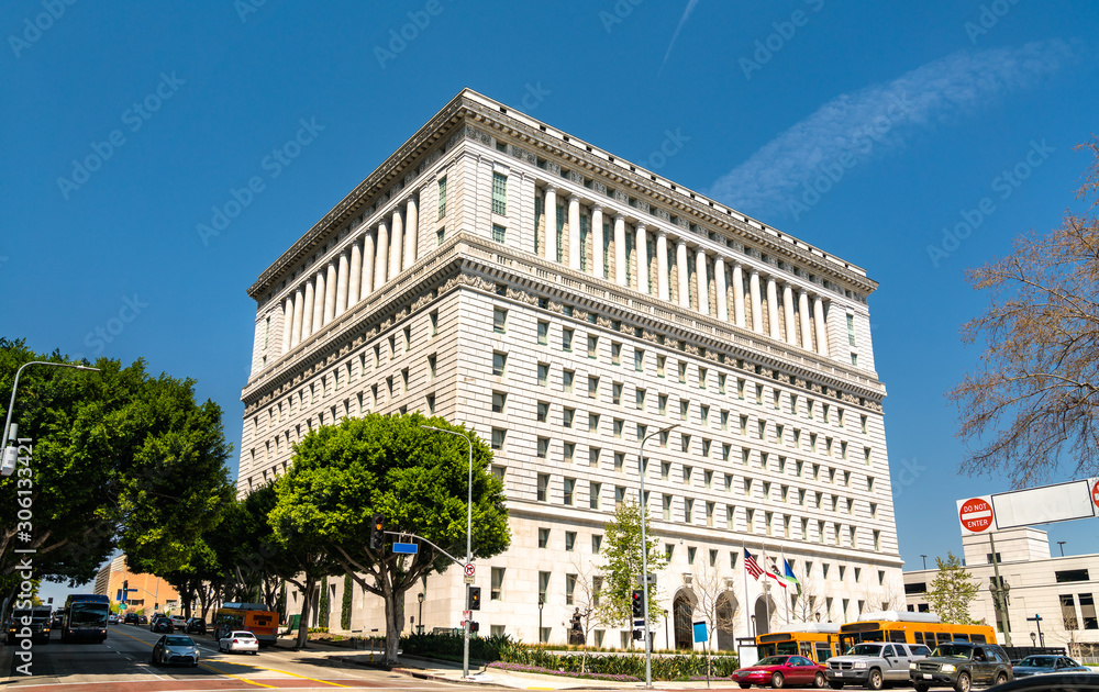 Hall of Justice in Los Angeles City