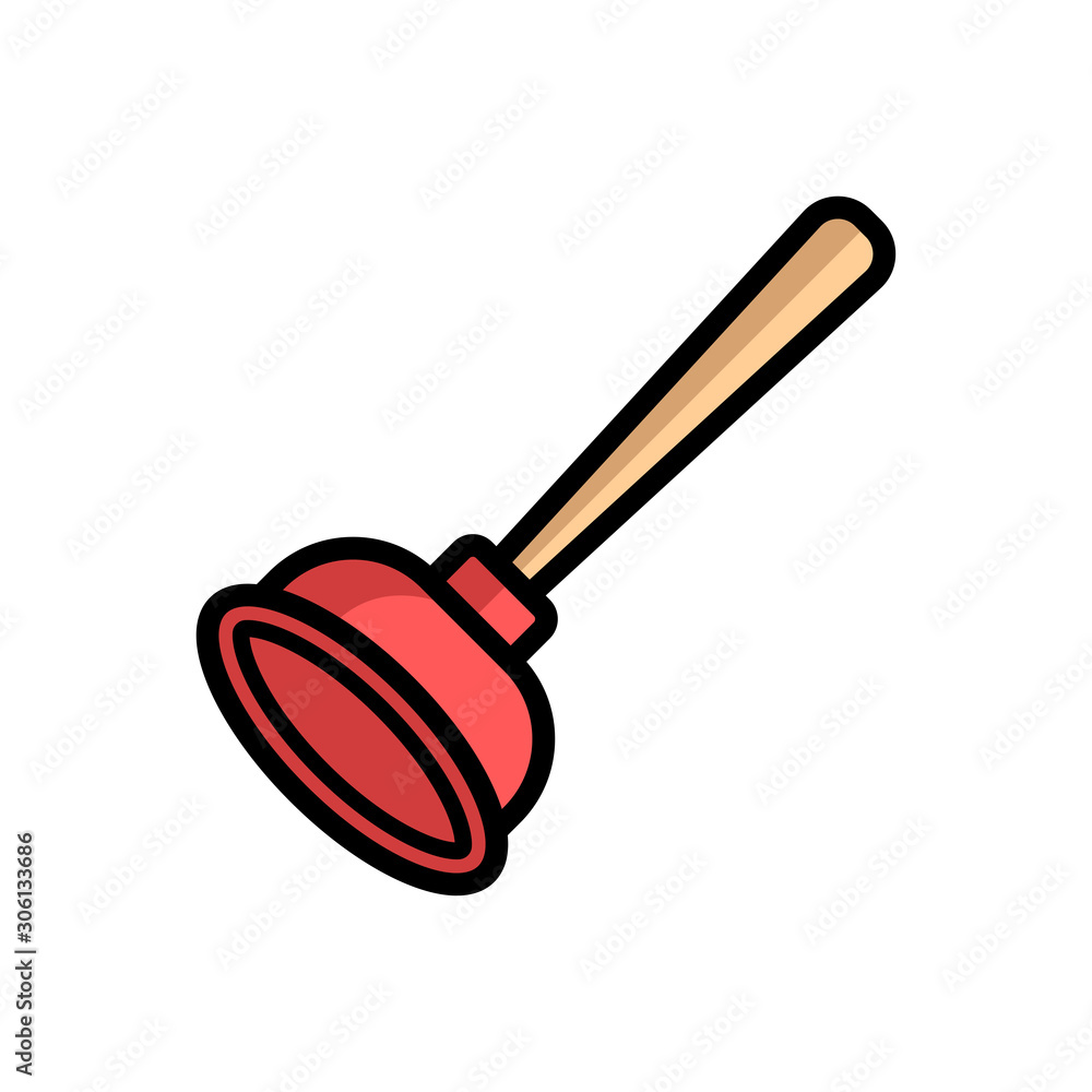 plunger - plumbing icon vector design template plunger - plumbing icon vector design template