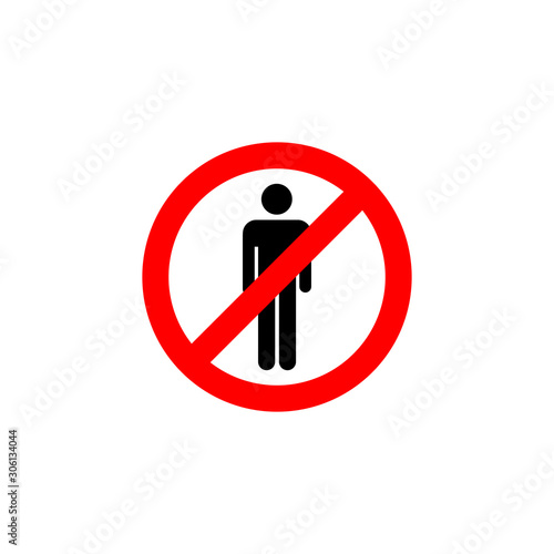 prohibition sign icon vector design symbol