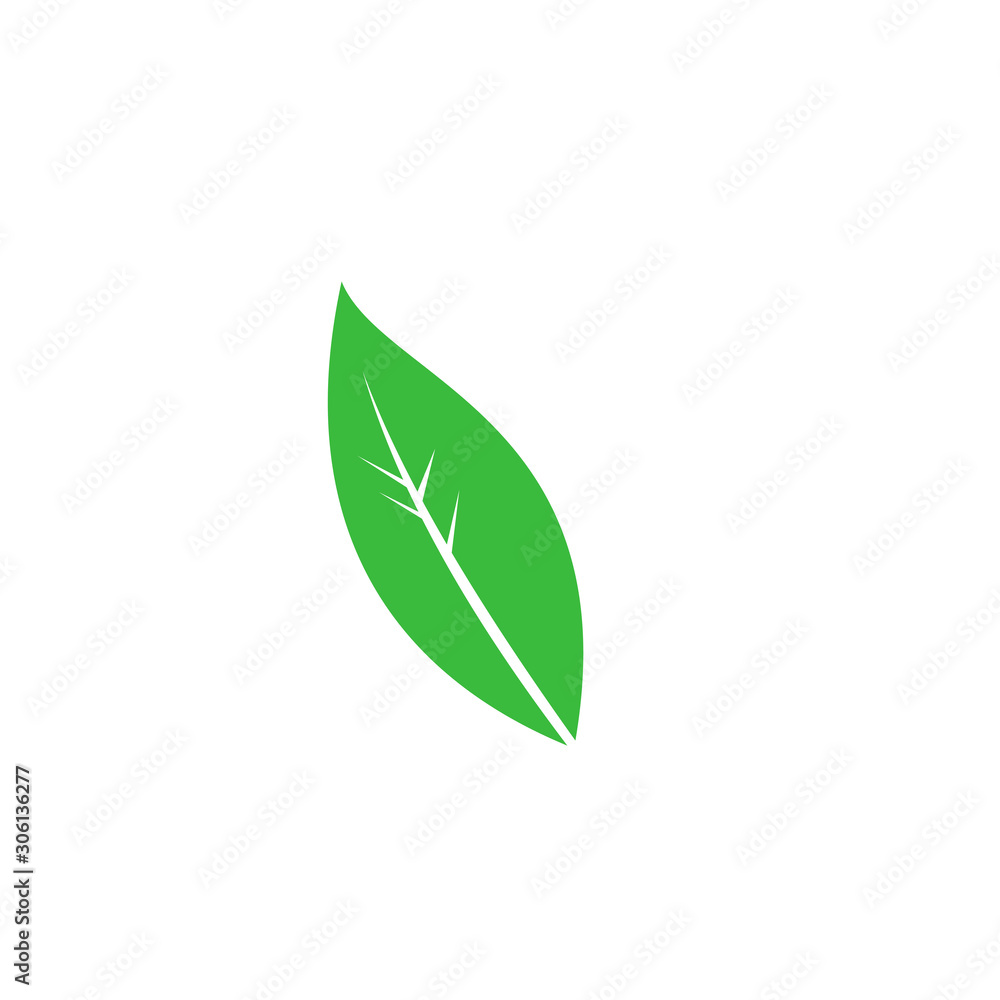 vegan logo template, nature design concept idea vector