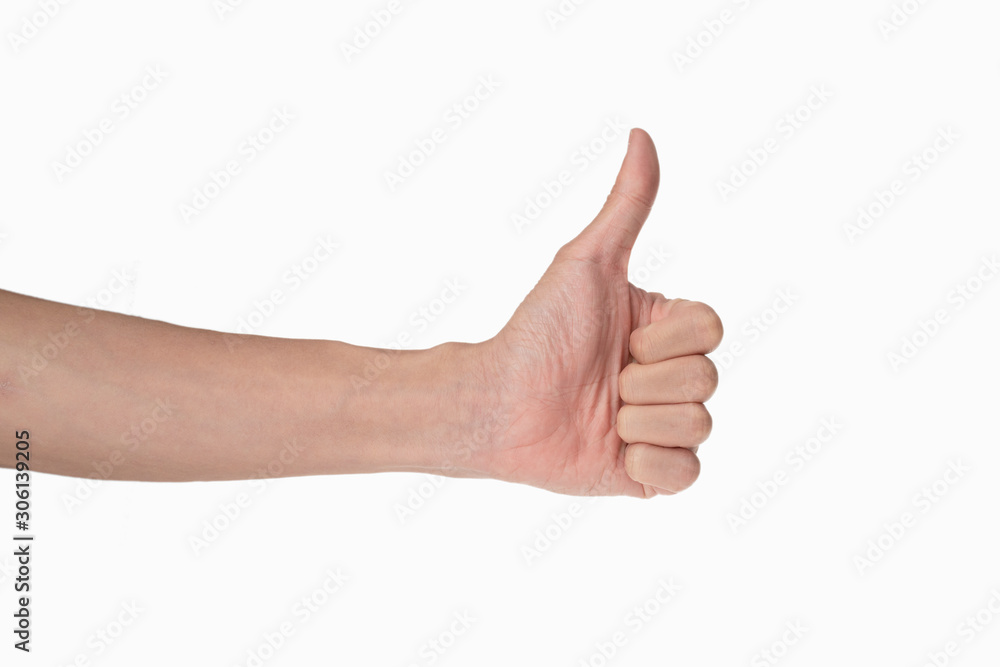 like gesture, thumbs up on white background like gesture, thumbs up on white background