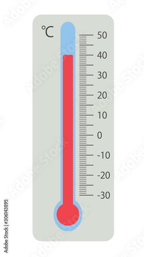 温度計　40℃　白