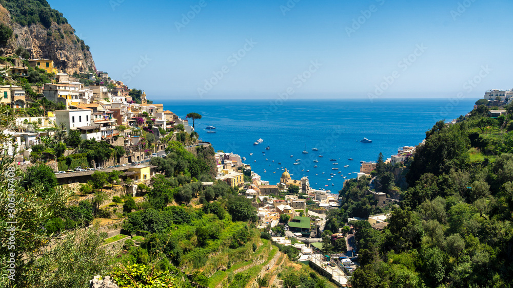 Costiera Amalfitana, Italy, the coast at summer: Positano