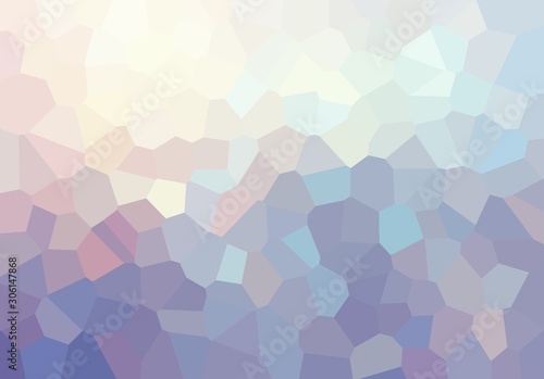 Iridescent lilac blue yellow polygon texture. Frosty glass geometric background. Glare hologram mosaic pattern. Modern trend. Digital style.
