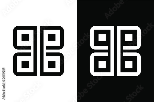 data vector with black and white color for icon or logo design concept ready to use