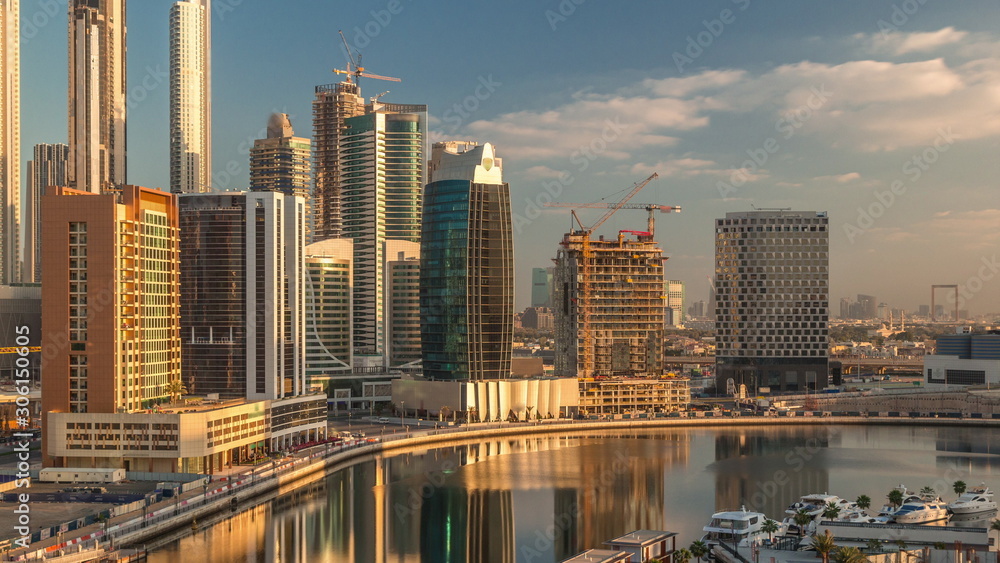 The rhythm of the city of Dubai aerial timelapse The rhythm of the city of Dubai aerial timelapse
