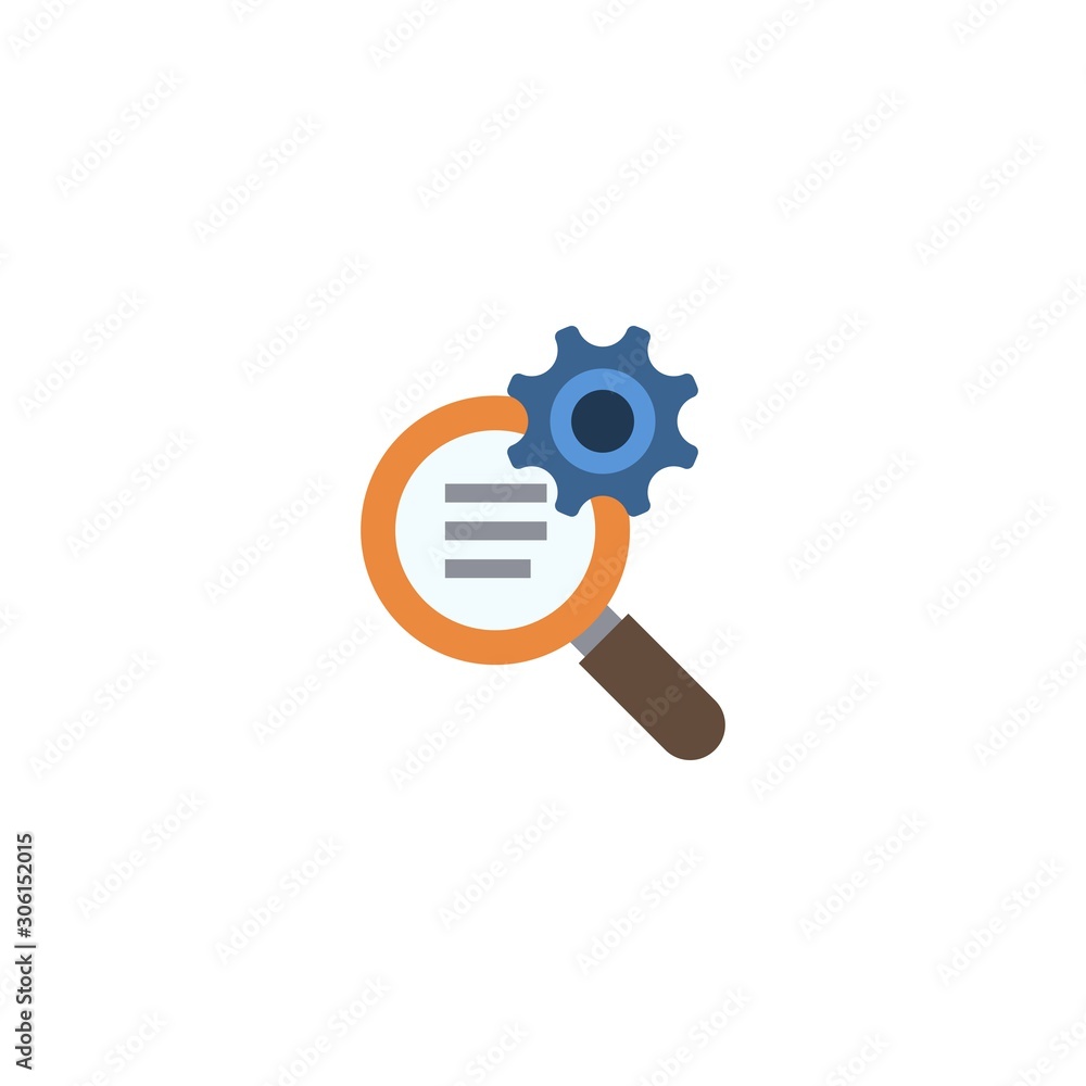 SEO optimization creative icon. flat simple illustration. From digital marketing icons collection. Isolated SEO optimization sign on white background