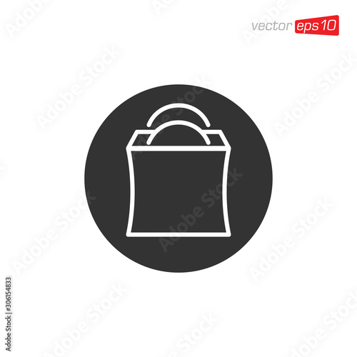 Bag Shop Icon Design Vector