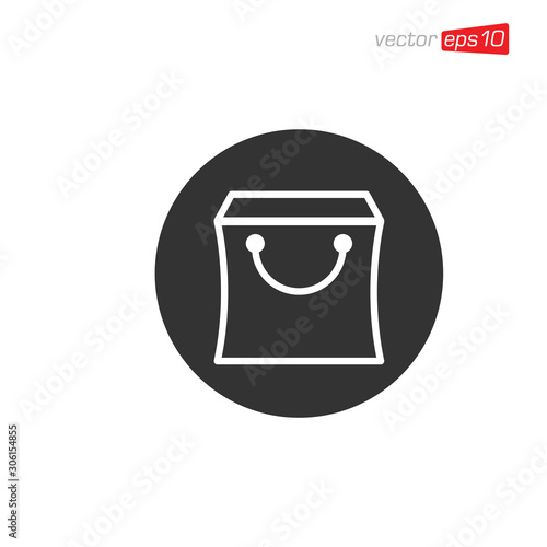 Bag Shop Icon Design Vector