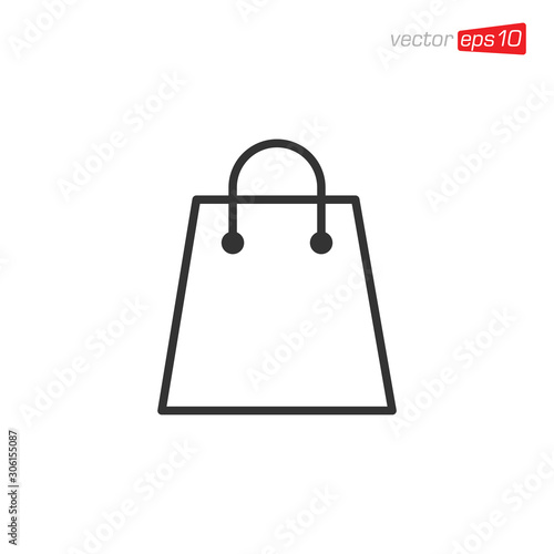 Bag Shop Icon Design Vector