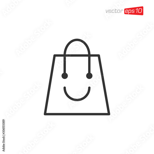Bag Shop Icon Design Vector