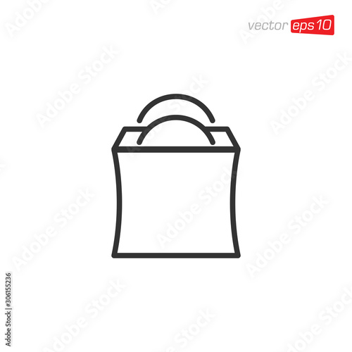 Bag Shop Icon Design Vector