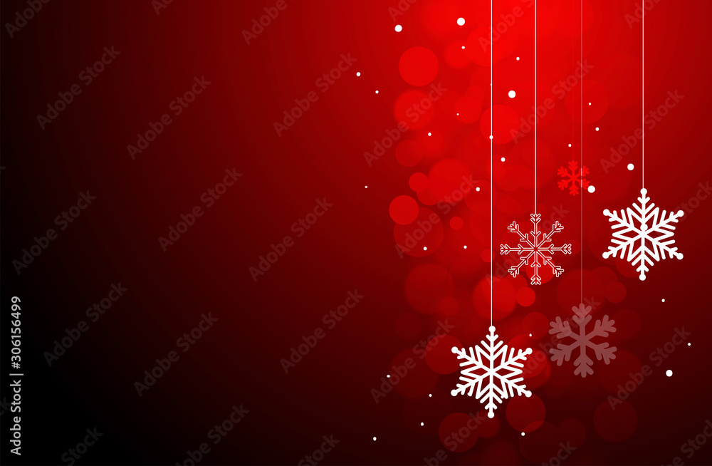 sfondo, elegante, natale, fiocchi di neve,	