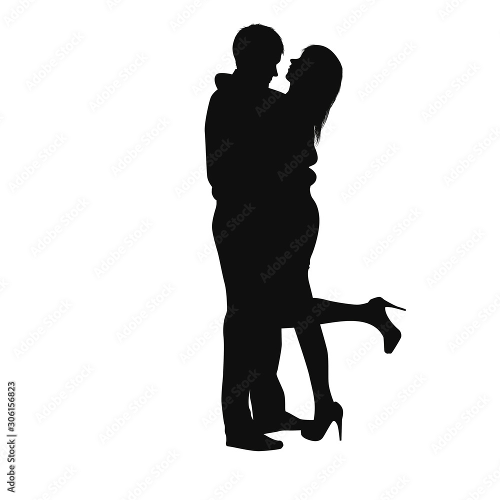 Romantic Couple Silhouette Romantic Couple Silhouette