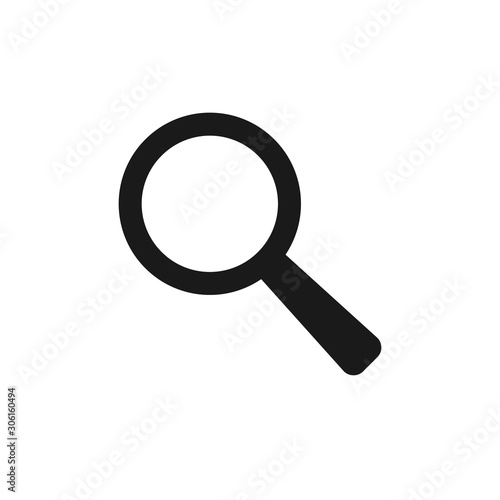 Search Icon - Magnifying Glass Vector, Sign and Symbol for Design, Presentation, Website or Apps Elements.Q