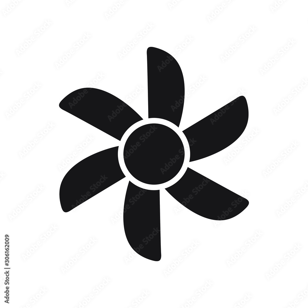 Cooling fan icons. Cool fans vector symbols, electrical air industry signs, electric wind climate industrial propellers with blades Cooling fan icons. Cool fans vector symbols, electrical air industry signs, electric wind climate industrial propellers with blades