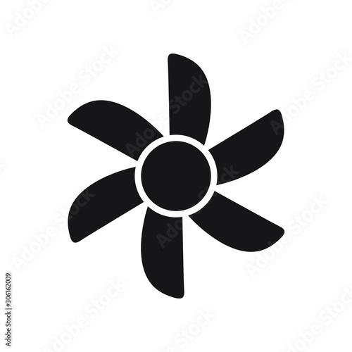 Cooling fan icons. Cool fans vector symbols, electrical air industry signs, electric wind climate industrial propellers with blades