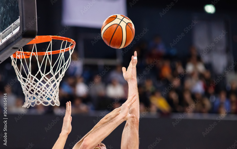 player throwing ball during basketball game