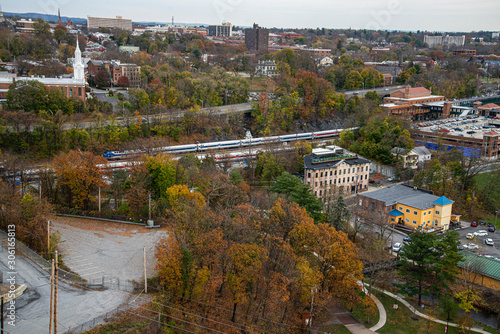 aerial view of the city