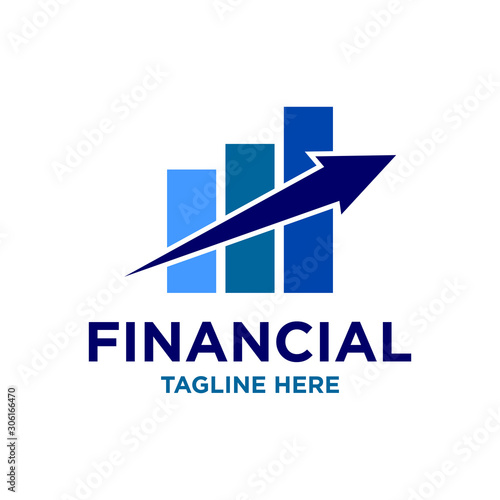 Financial Logo Design Template Vector