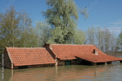 House immersed in the flood © predrag1