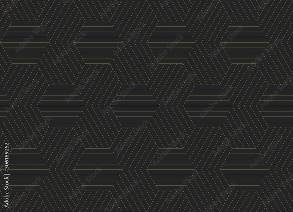 Seamless pattern Dramatic stylish linear texture. Repeating geometric background. Japanese motives.
