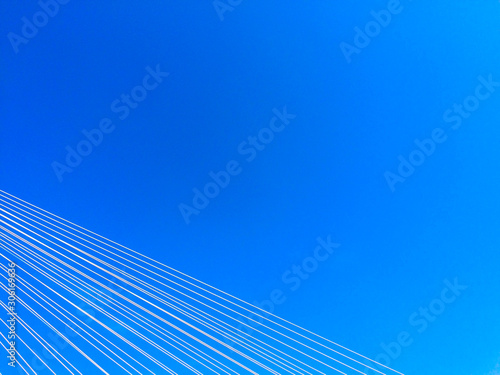 Industrial Ring Bridge with Blue Sky