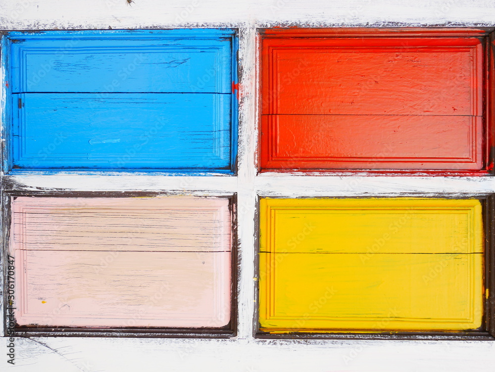 flag painted on wooden background