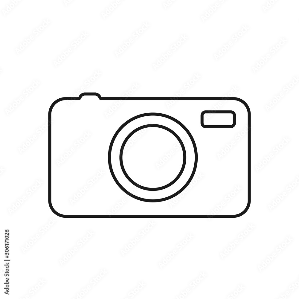 Camera flat icon. Vector illustration. Camera flat icon. Vector illustration.