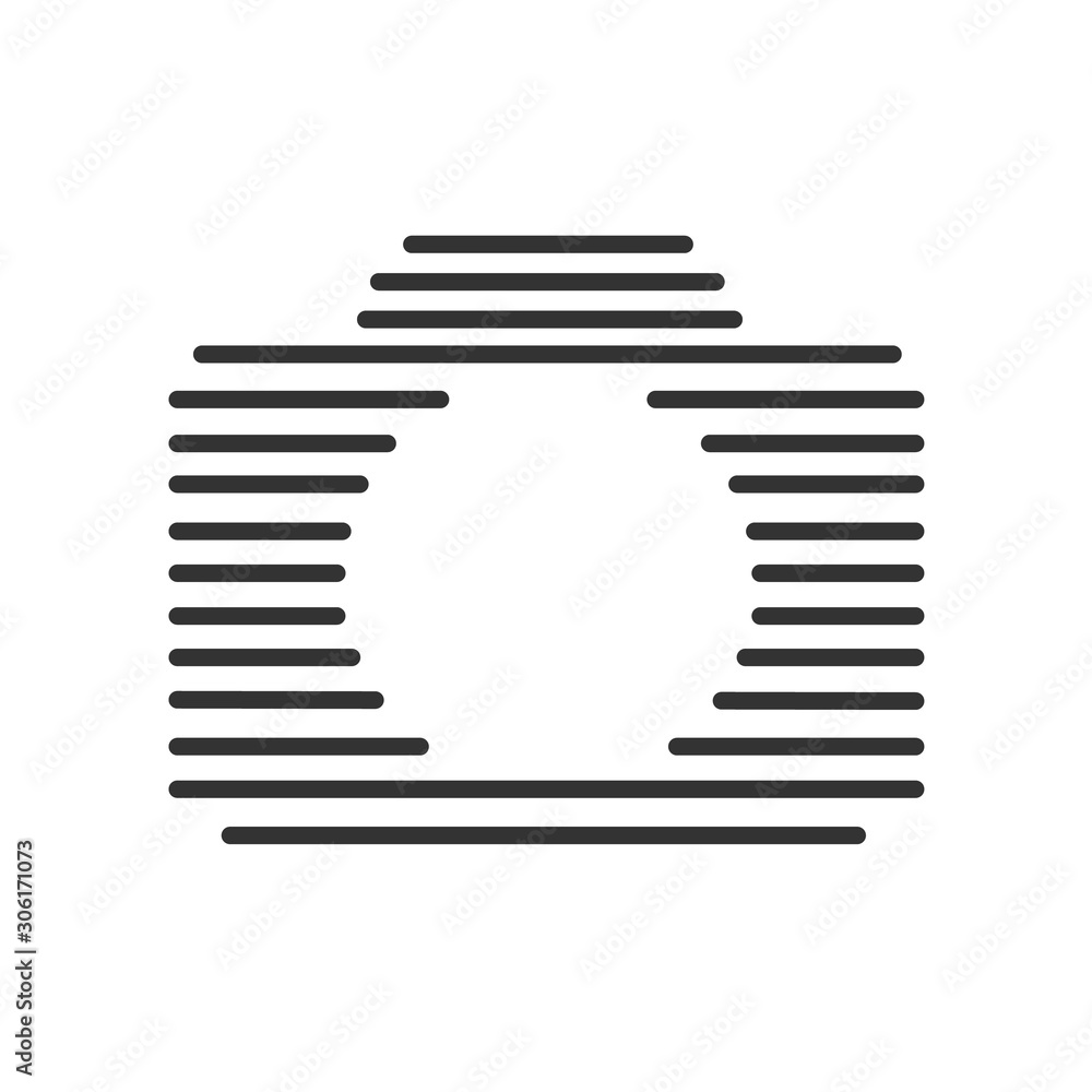 Camera flat icon. Horizontal lines. Vector illustration. Camera flat icon. Horizontal lines. Vector illustration.