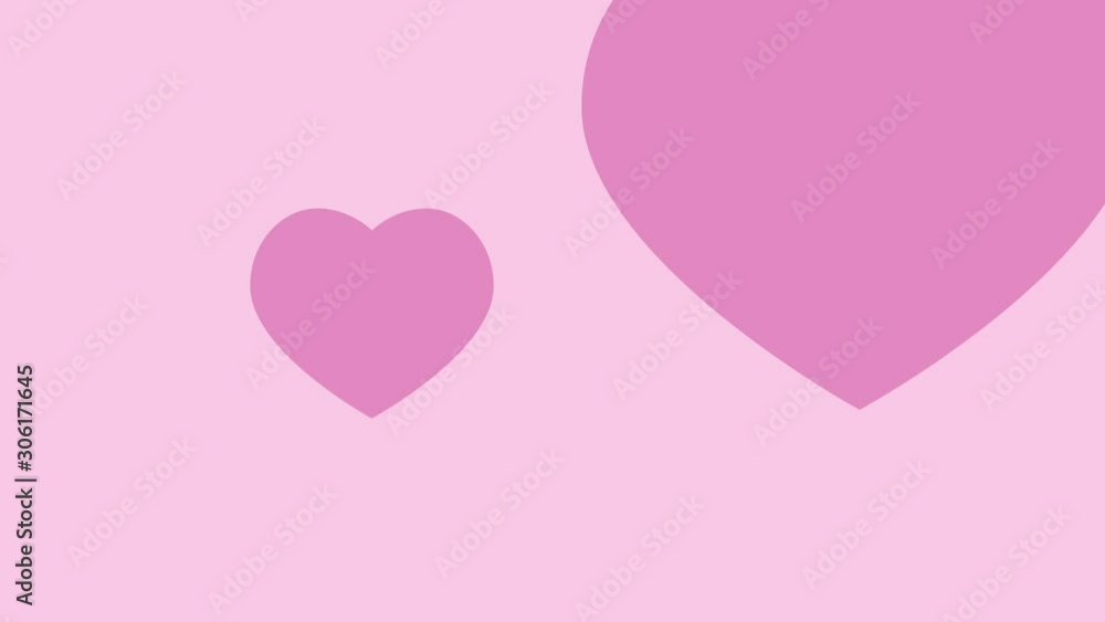 Pink heart symbol Stock Video Adobe Stock