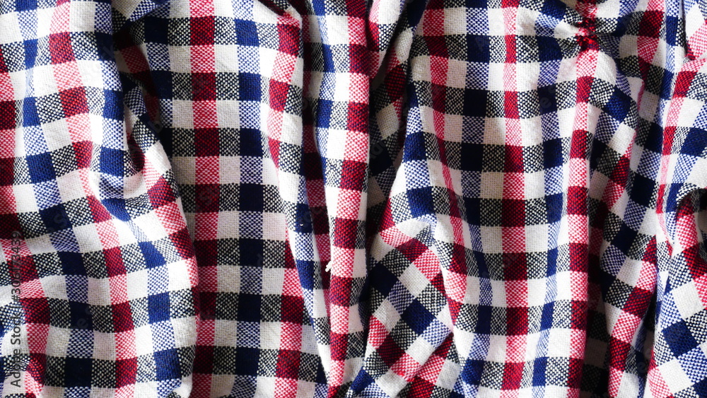 Scott pattern fabric texture closeup., cotton cloth texture background Scott pattern fabric texture closeup., cotton cloth texture background